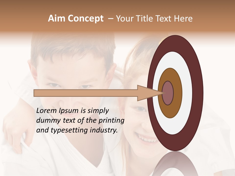 Isolated Childhood Sister PowerPoint Template