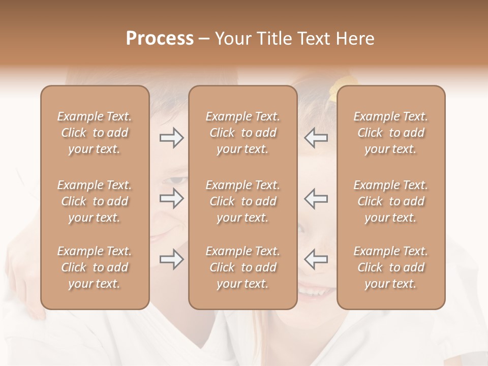 Isolated Childhood Sister PowerPoint Template