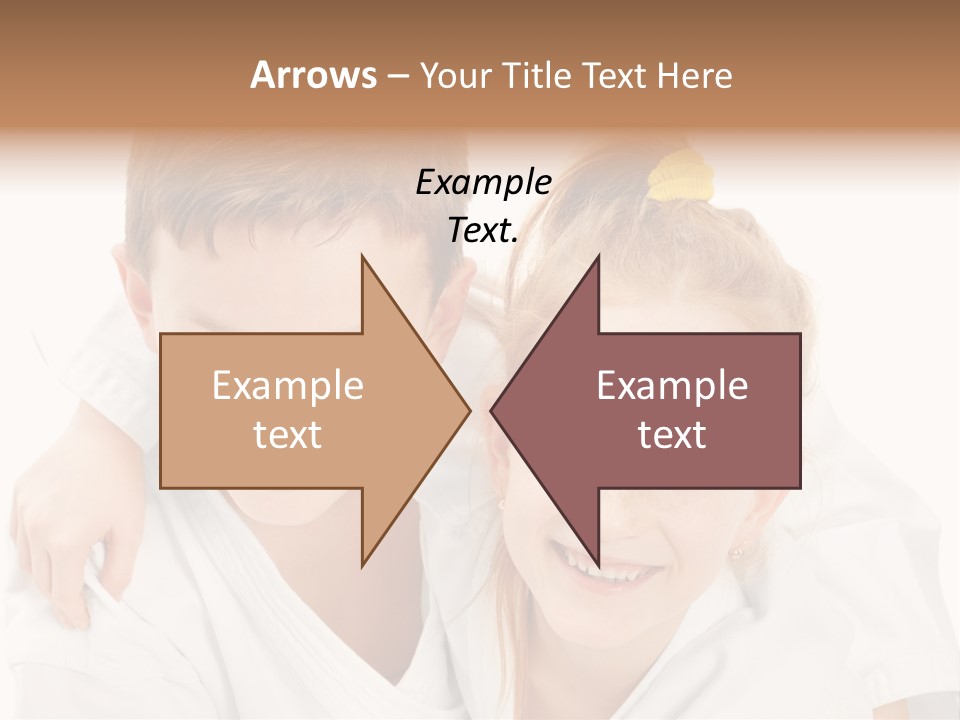 Isolated Childhood Sister PowerPoint Template