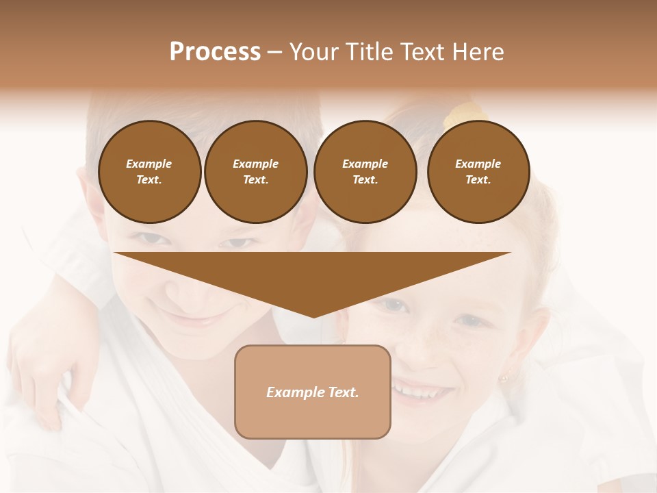 Isolated Childhood Sister PowerPoint Template