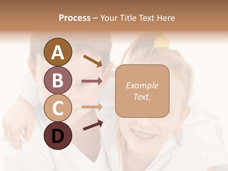 Isolated Childhood Sister PowerPoint Template