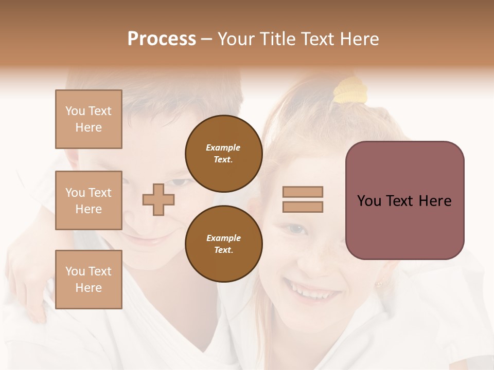 Isolated Childhood Sister PowerPoint Template