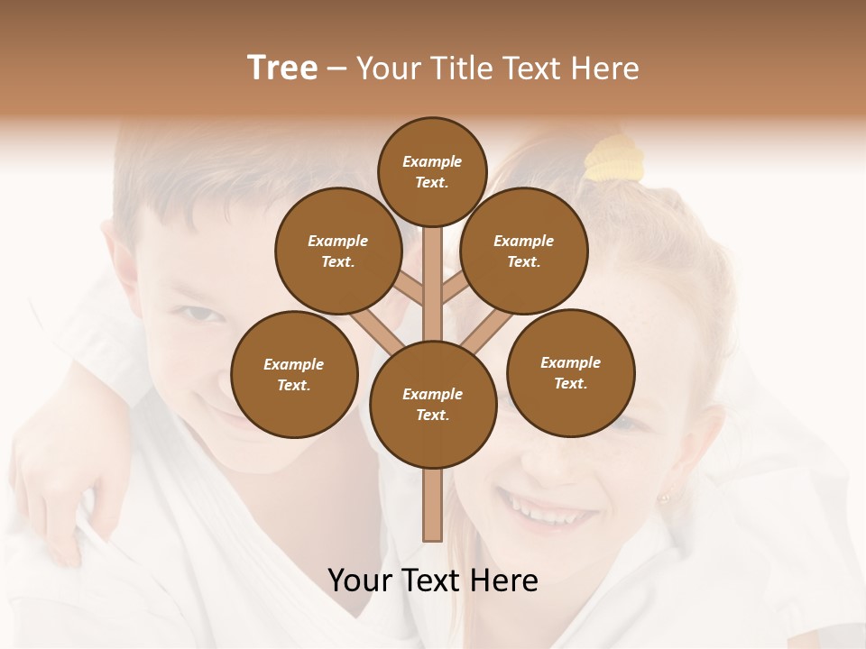 Isolated Childhood Sister PowerPoint Template