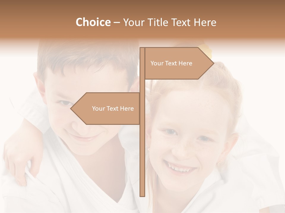 Isolated Childhood Sister PowerPoint Template