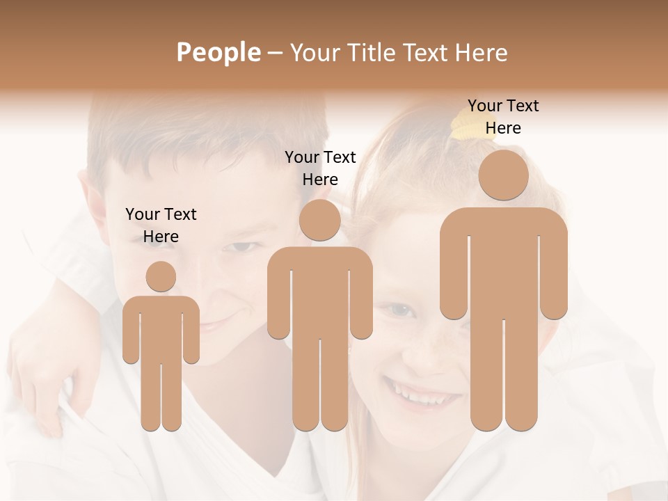 Isolated Childhood Sister PowerPoint Template