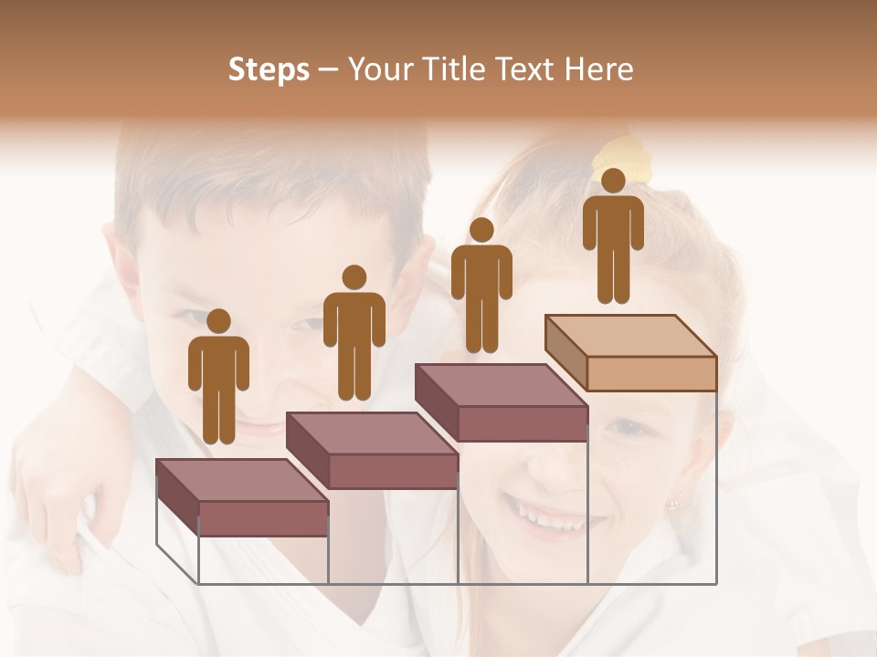 Isolated Childhood Sister PowerPoint Template