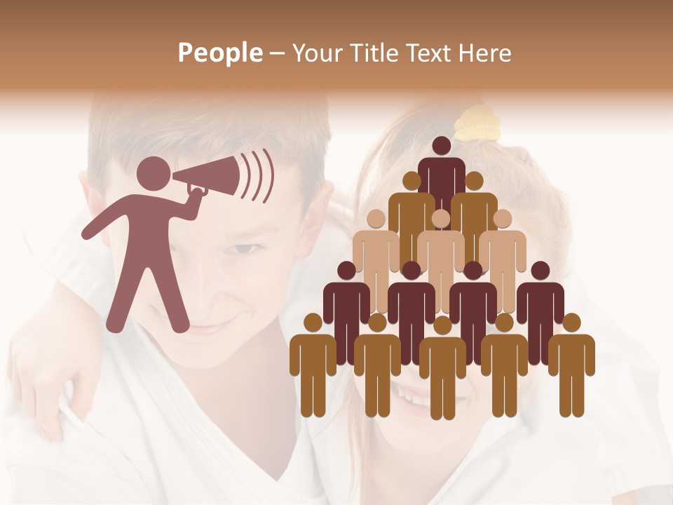 Isolated Childhood Sister PowerPoint Template