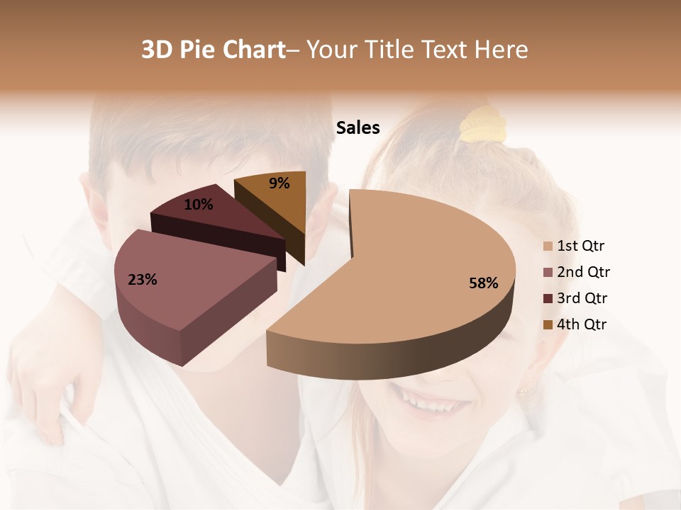 Isolated Childhood Sister PowerPoint Template