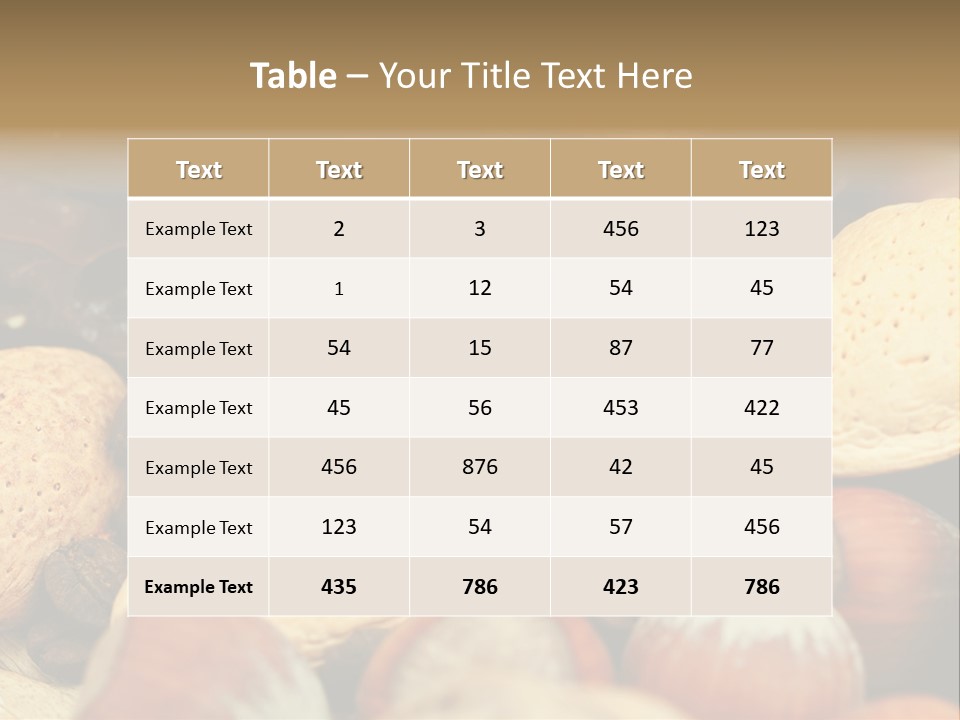 Healthy Shot Snack PowerPoint Template