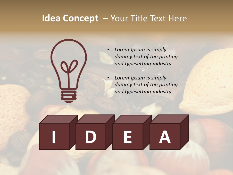 Healthy Shot Snack PowerPoint Template