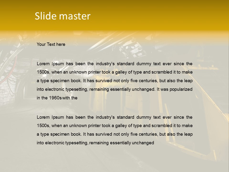 Engineer Dirty Wood PowerPoint Template