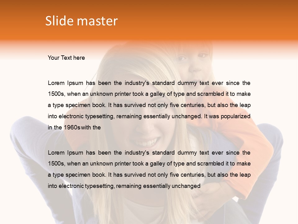 Home Babysitter Portrait PowerPoint Template