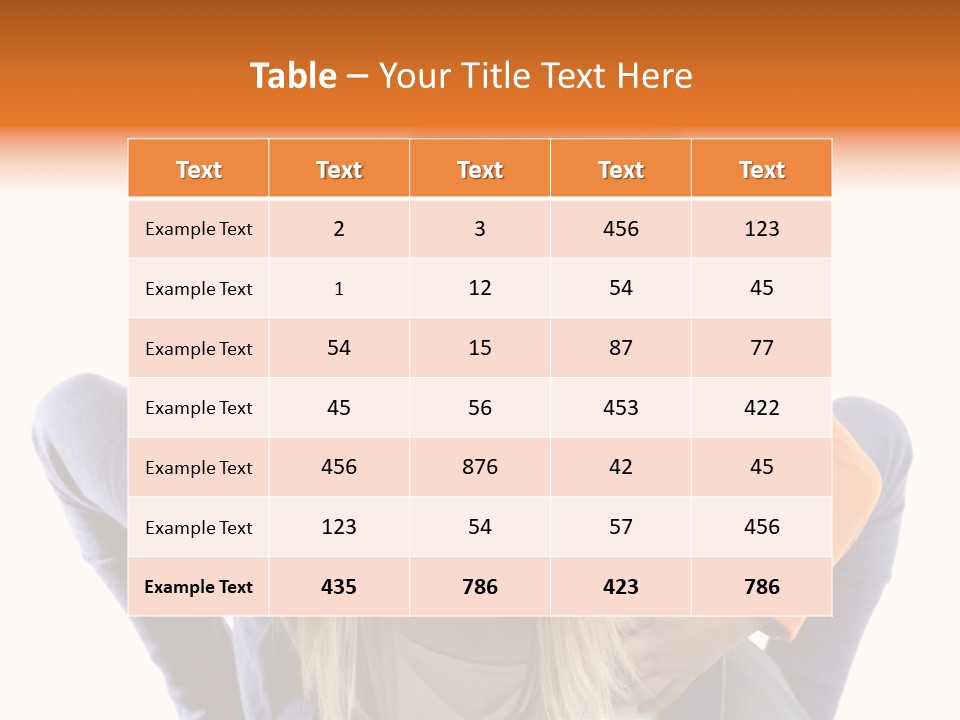 Home Babysitter Portrait PowerPoint Template