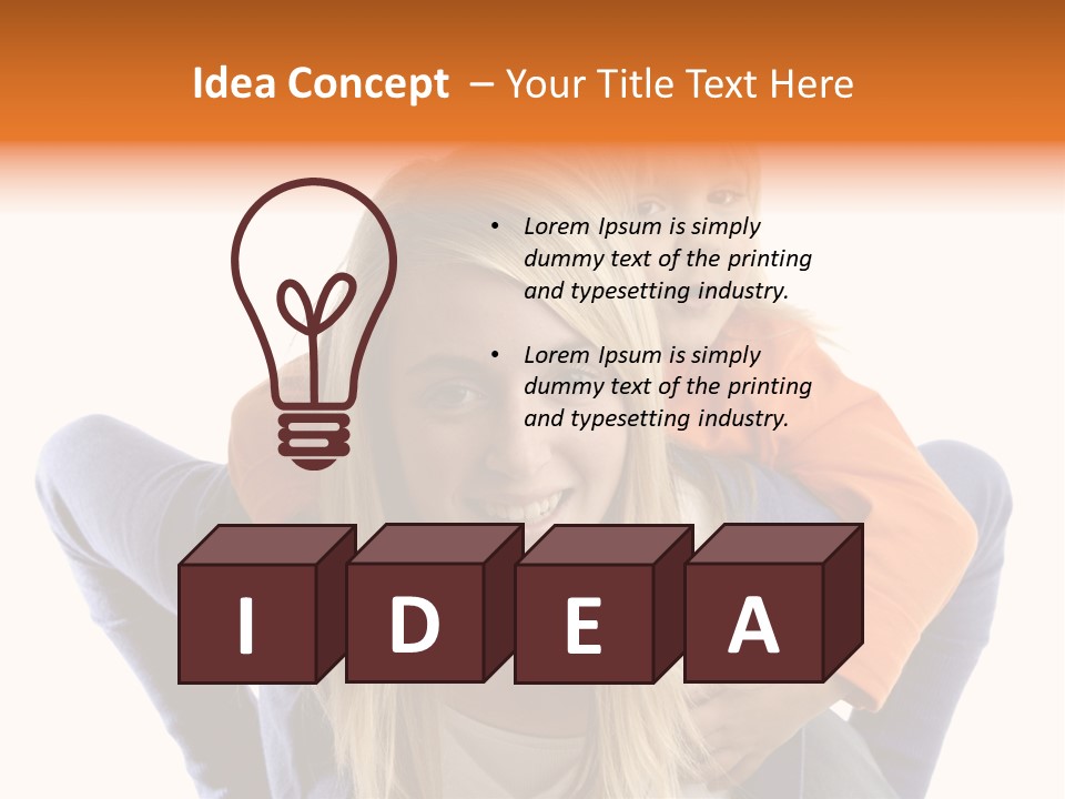 Home Babysitter Portrait PowerPoint Template