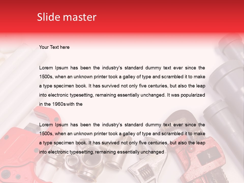 Plastic Sanitary Cutter PowerPoint Template