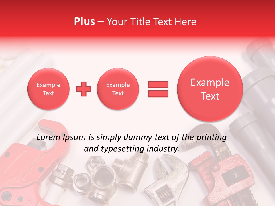 Plastic Sanitary Cutter PowerPoint Template