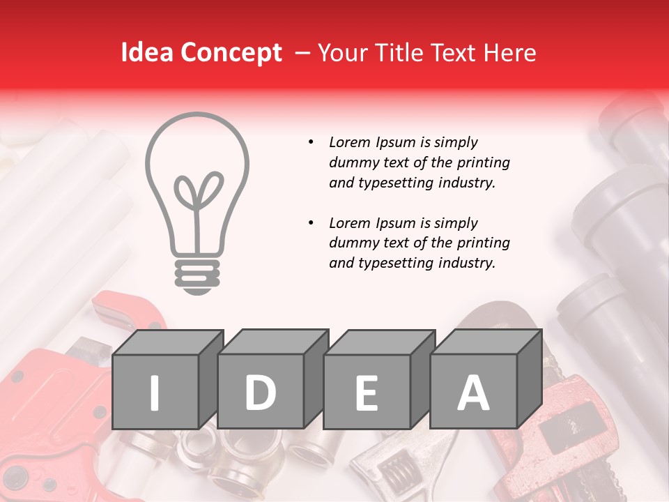 Plastic Sanitary Cutter PowerPoint Template