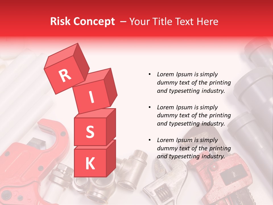 Plastic Sanitary Cutter PowerPoint Template