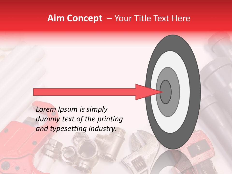 Plastic Sanitary Cutter PowerPoint Template