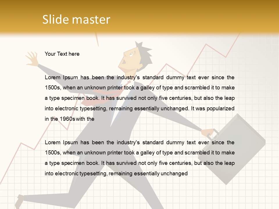 Caucasian Fright Ruin PowerPoint Template