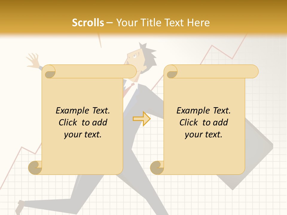 Caucasian Fright Ruin PowerPoint Template
