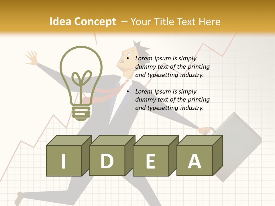 Caucasian Fright Ruin PowerPoint Template