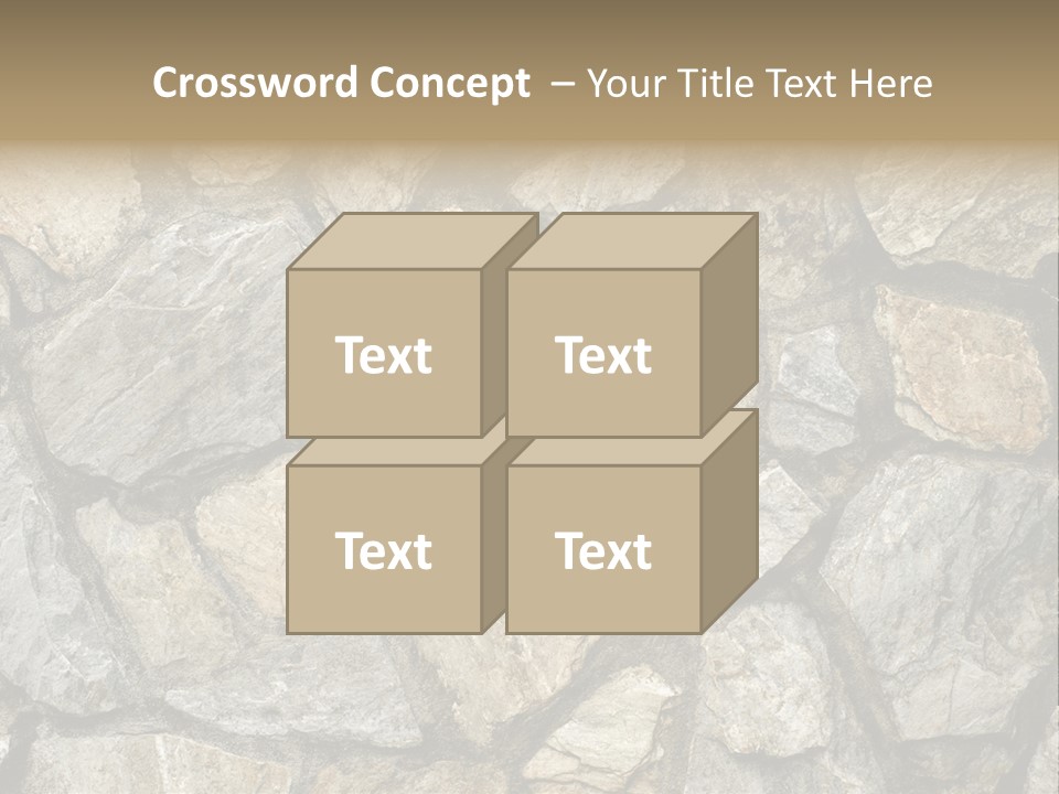 Rough Marble House PowerPoint Template
