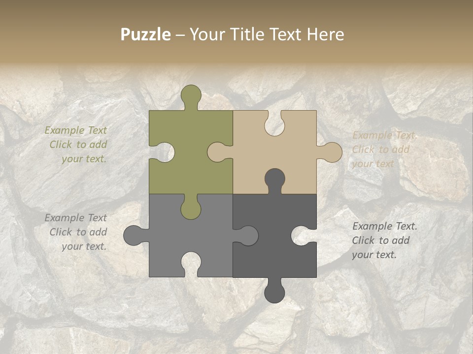 Rough Marble House PowerPoint Template