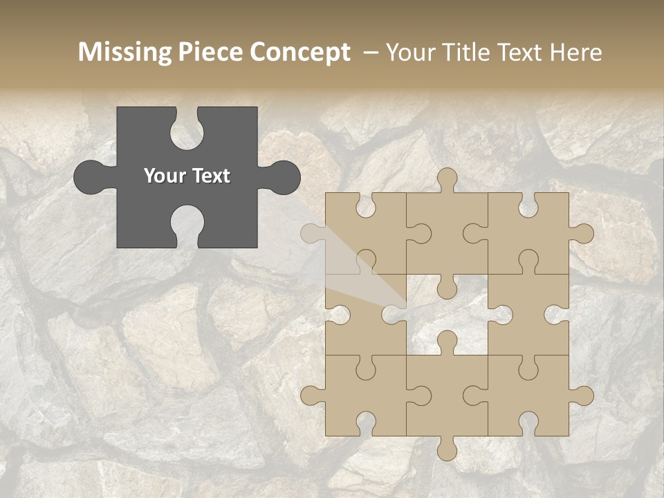 Rough Marble House PowerPoint Template