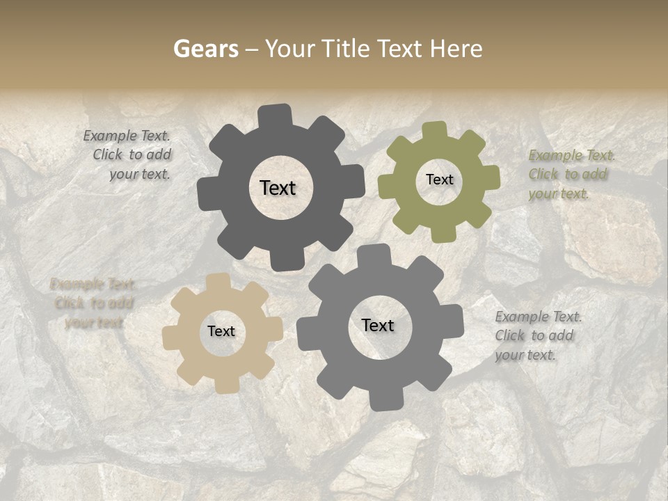 Rough Marble House PowerPoint Template