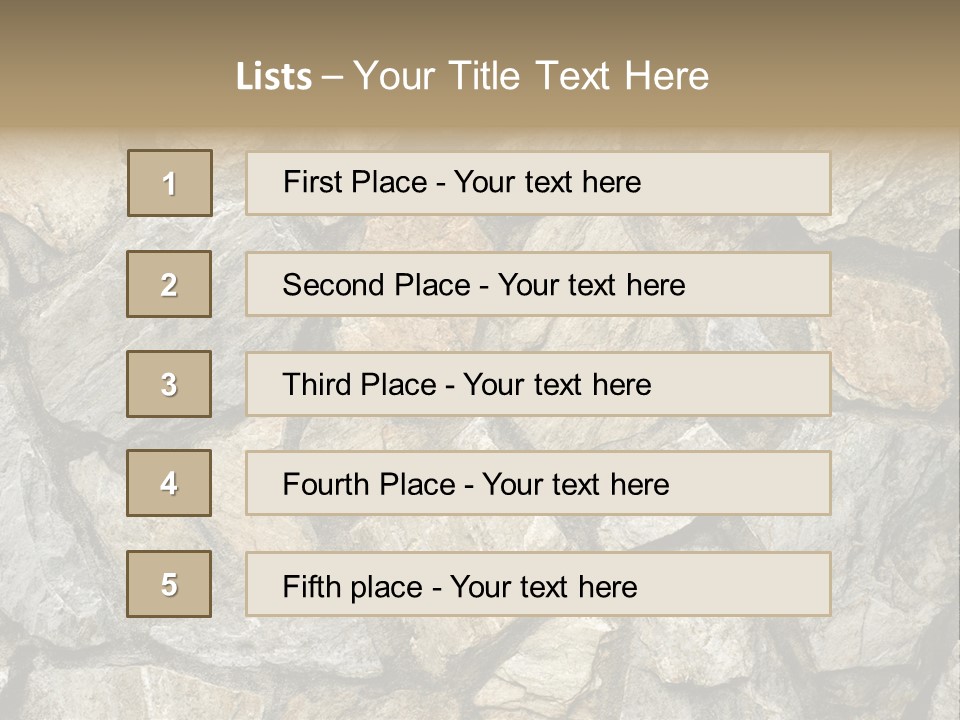 Rough Marble House PowerPoint Template