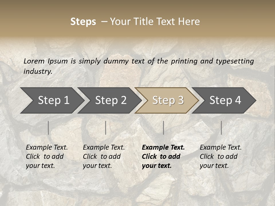 Rough Marble House PowerPoint Template