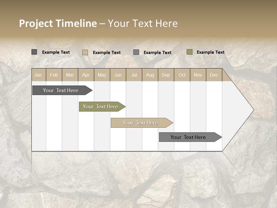 Rough Marble House PowerPoint Template