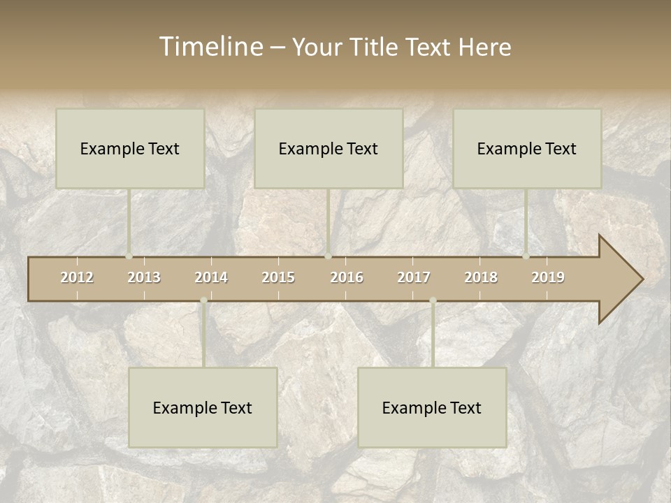 Rough Marble House PowerPoint Template