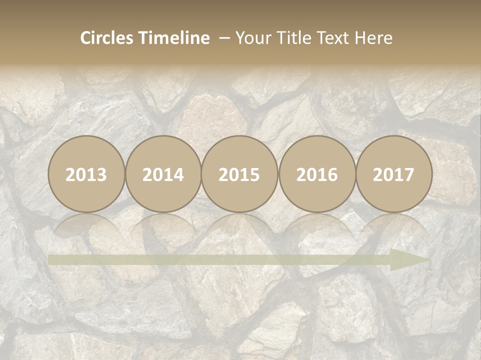 Rough Marble House PowerPoint Template