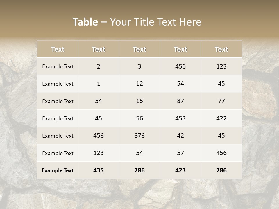 Rough Marble House PowerPoint Template