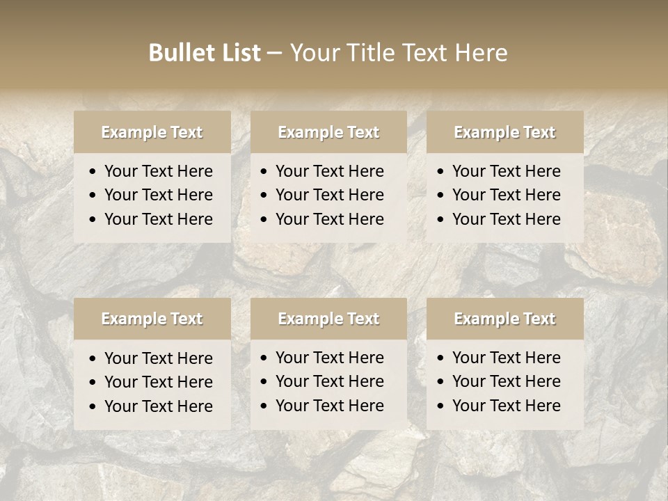 Rough Marble House PowerPoint Template