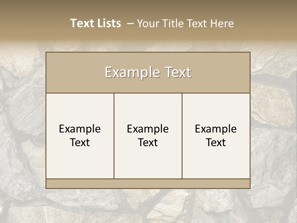 Rough Marble House PowerPoint Template