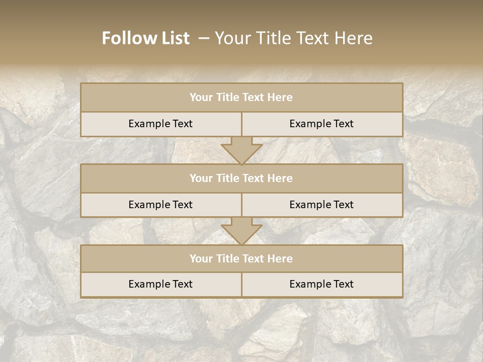 Rough Marble House PowerPoint Template