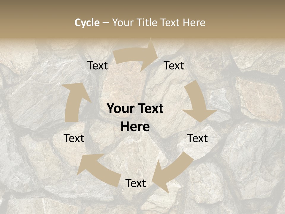 Rough Marble House PowerPoint Template
