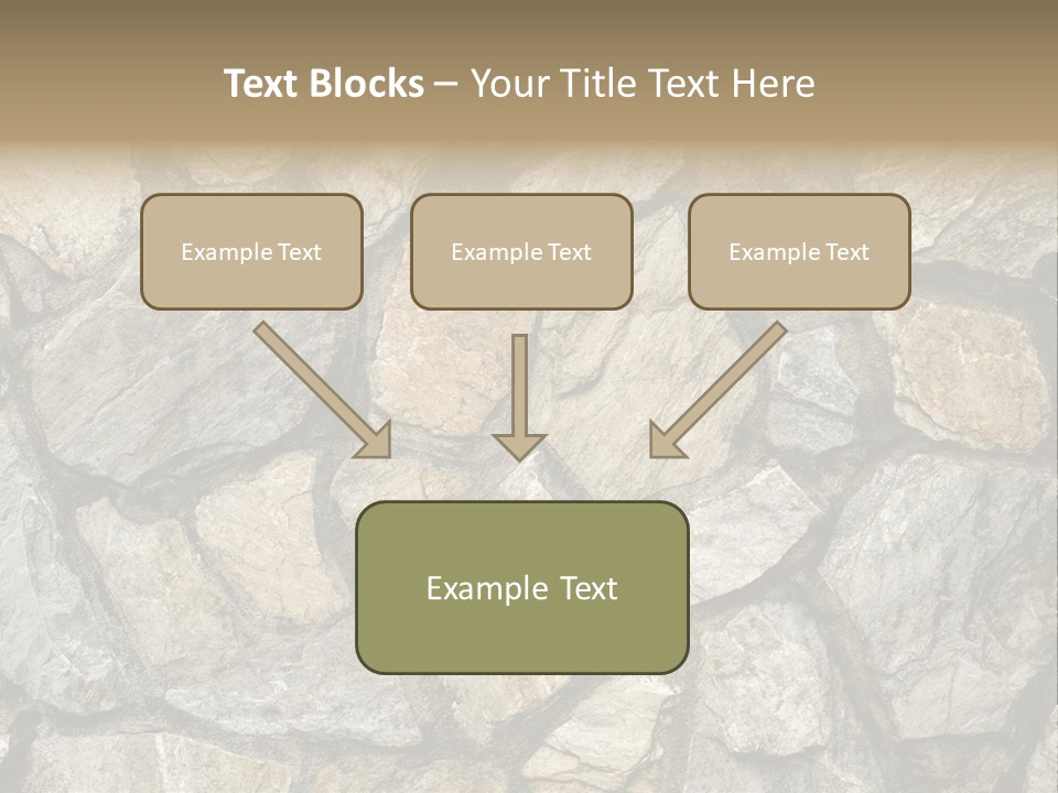 Rough Marble House PowerPoint Template