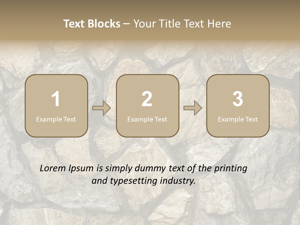 Rough Marble House PowerPoint Template