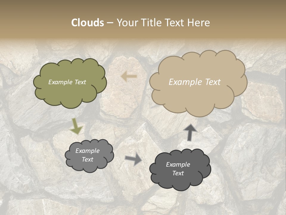 Rough Marble House PowerPoint Template