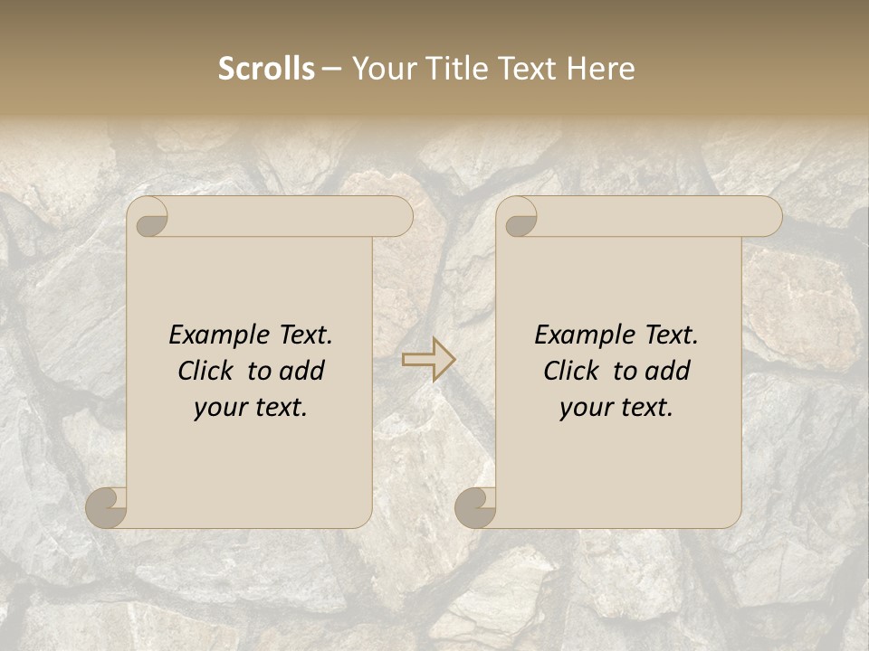 Rough Marble House PowerPoint Template