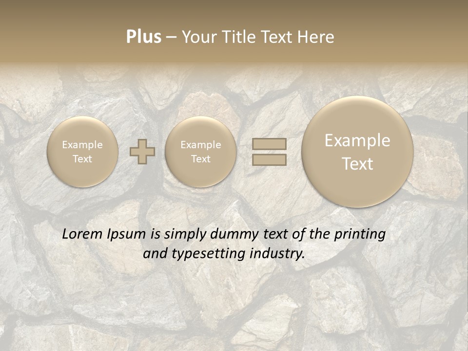 Rough Marble House PowerPoint Template