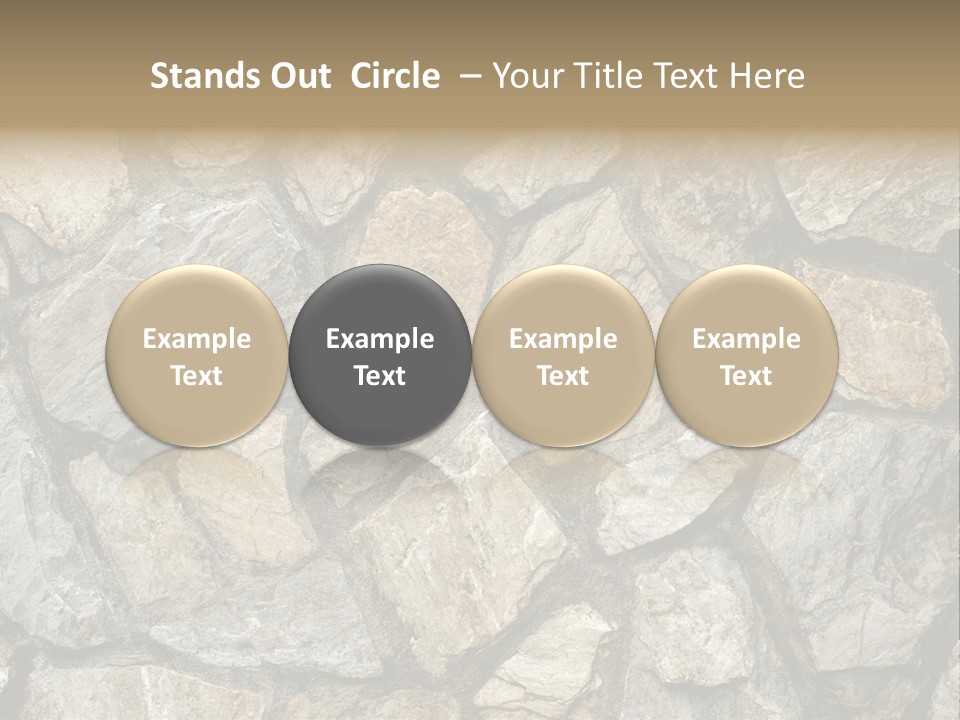 Rough Marble House PowerPoint Template