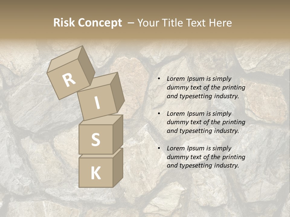 Rough Marble House PowerPoint Template