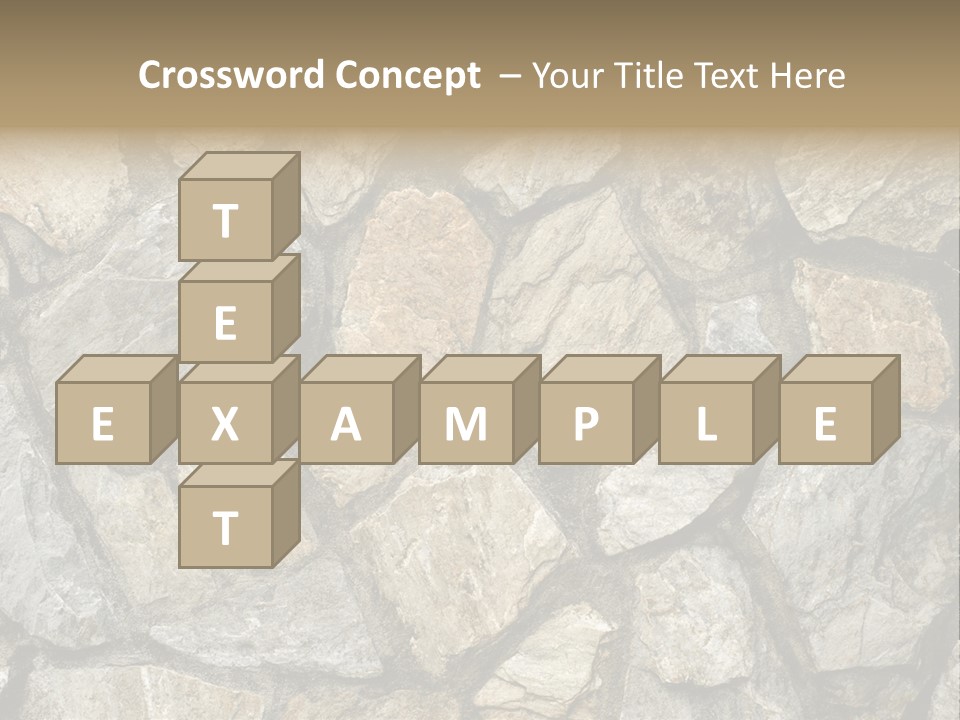 Rough Marble House PowerPoint Template