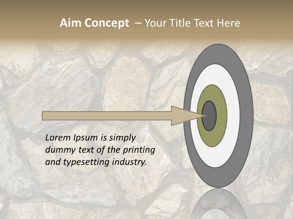 Rough Marble House PowerPoint Template