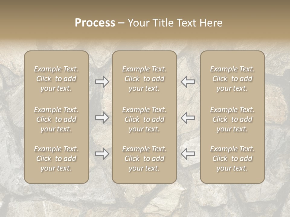 Rough Marble House PowerPoint Template